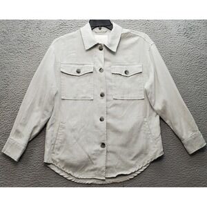 Ashley Shirt Men's S Gray Long Sleeve Flap Pocket 2 Button Cuff Button Up Collar